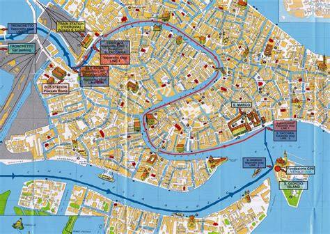Mappa delle Case Nazareth Venezia