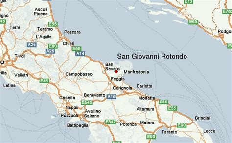 San Giovanni Rotondo mappa collegamenti