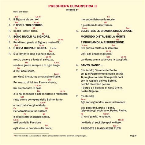 Preghiera eucaristica II celebrante altare