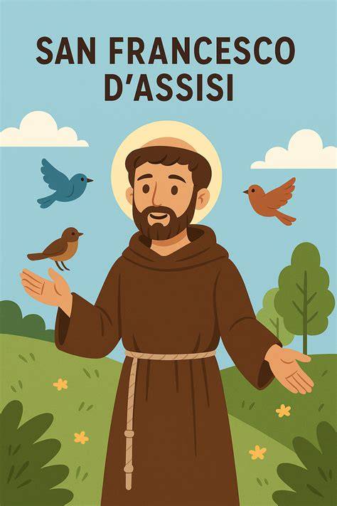San Francesco d’Assisi illustrazione CRE