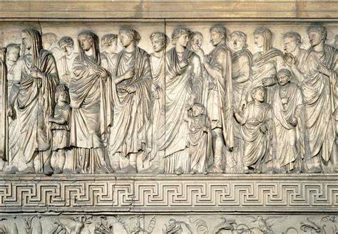 Ara Pacis fregio processione romana
