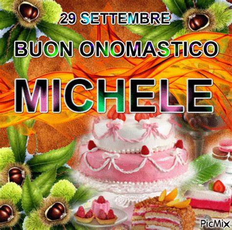 GIF buon onomastico Michele