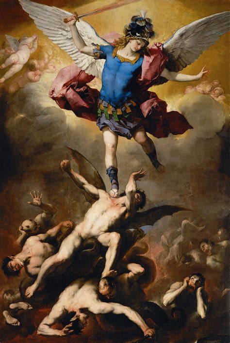 San Michele sconfigge gli angeli ribelli