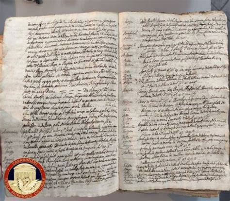 Registro parrocchiale manoscritto del Cinquecento