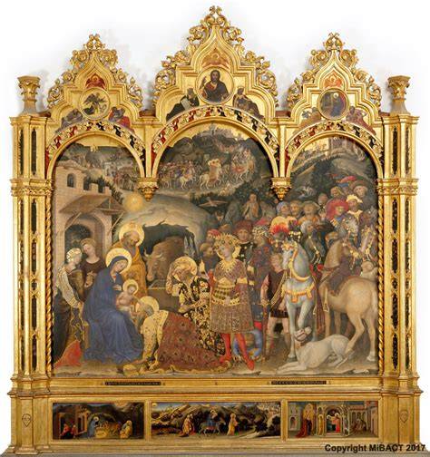 Adorazione dei Magi di Gentile da Fabriano agli Uffizi