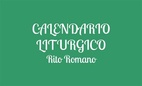 Calendario liturgico romano di luglio