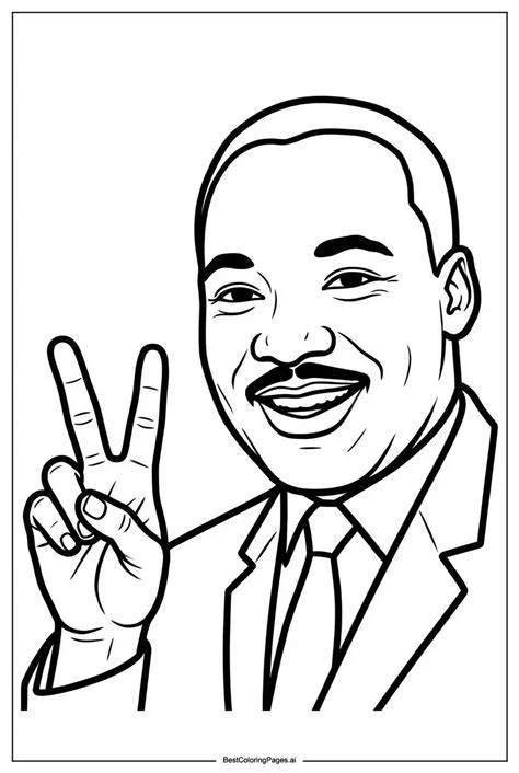 Martin Luther King con colomba della pace