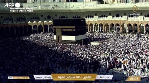 Fedeli compiono Tawaf intorno Kaaba