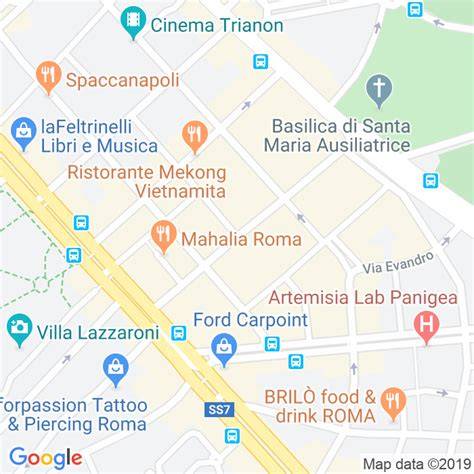 mappa pizzeria Gabry via Santa Maria Ausiliatrice