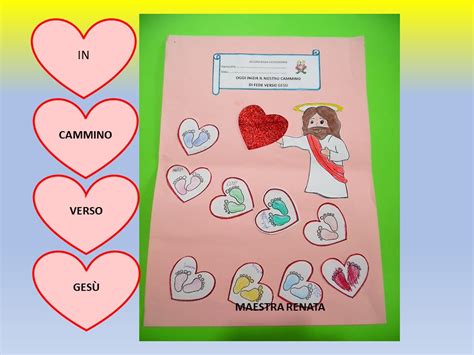 Lavoretto chiesa Gesù bambini cartoncino