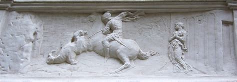 San Giorgio e il drago nel bassorilievo