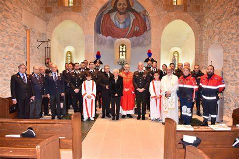 Militari durante una celebrazione liturgica