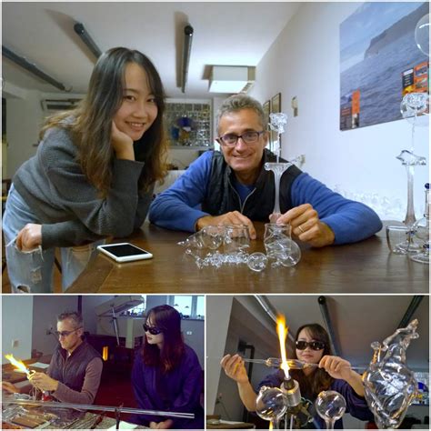 Laboratorio di vetro soffiato ad Altare