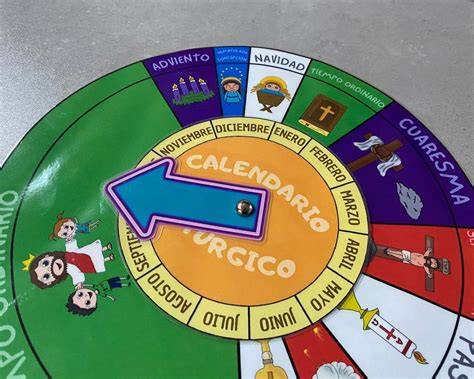 Calendario liturgico illustrato colorato