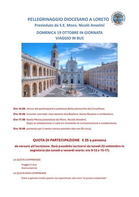 Itinerario del pellegrinaggio Osimo Loreto