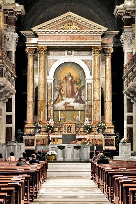 Dipinto del Sacro Cuore altare maggiore