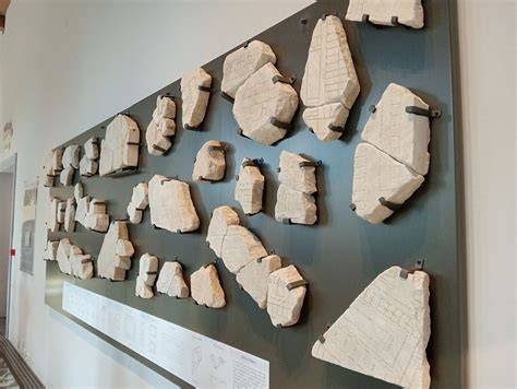 Frammenti della Forma Urbis sul pavimento