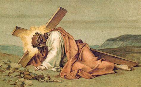Gesù sulla croce e silenzio contemplativo