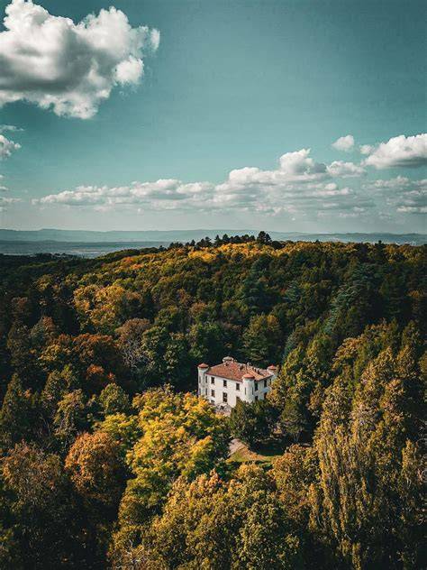 Villa Tabor immersa nei boschi di Cesuna