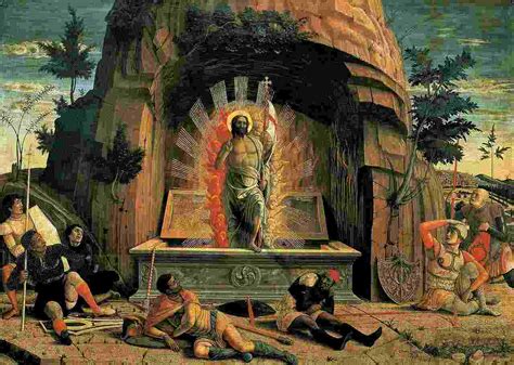 Risurrezione di Cristo dipinto di Mantegna