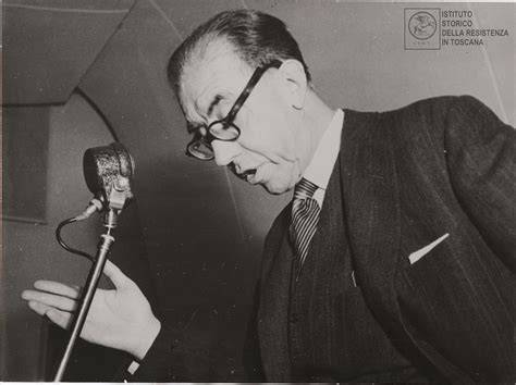 Piero Calamandrei parla agli studenti