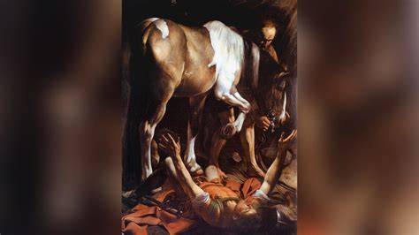 Conversione di San Paolo Caravaggio tavola