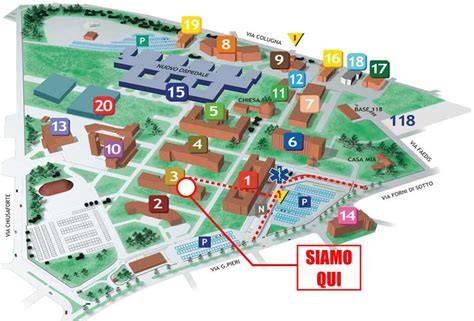 mappa accesso Poliambulatori Ospedale Negrar