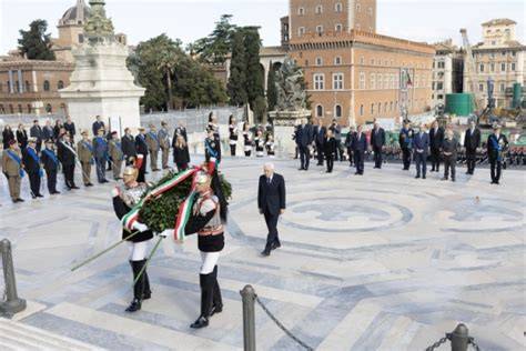 Deposizione corona d’alloro Tomba Milite Ignoto