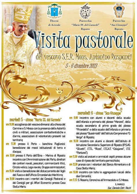 altare fiorito visita pastorale vescovo