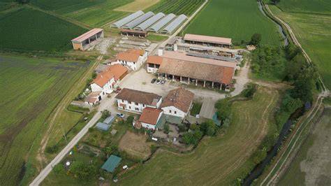 azienda agricola con coltivazioni e allevamento