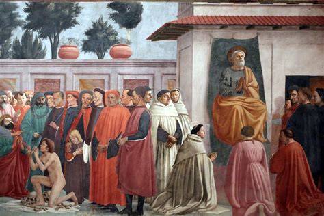 Resurrezione del figlio di Teofilo affresco