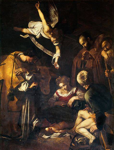 Caravaggio, Natività con i santi Lorenzo e Francesco