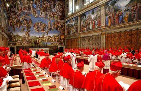 Cappella Sistina durante conclave papale