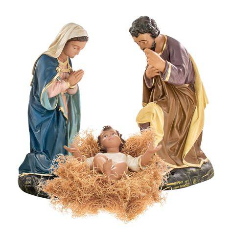 Piccola Natività a tre pezzi per lavoretti