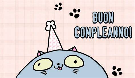 Gatto divertente con auguri animati