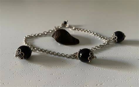 Bracciale Su Coccu pietra nera