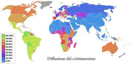 Distribuzione globale del cristianesimo