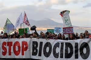 Manifestazione contro Terra dei fuochi