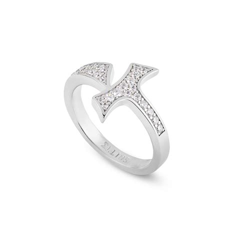 anello francescano con Tau