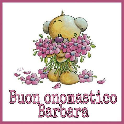 Biglietto auguri buon onomastico Barbara
