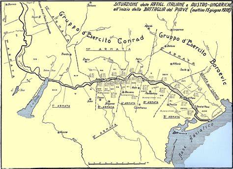 Fiume Piave e linea del fronte
